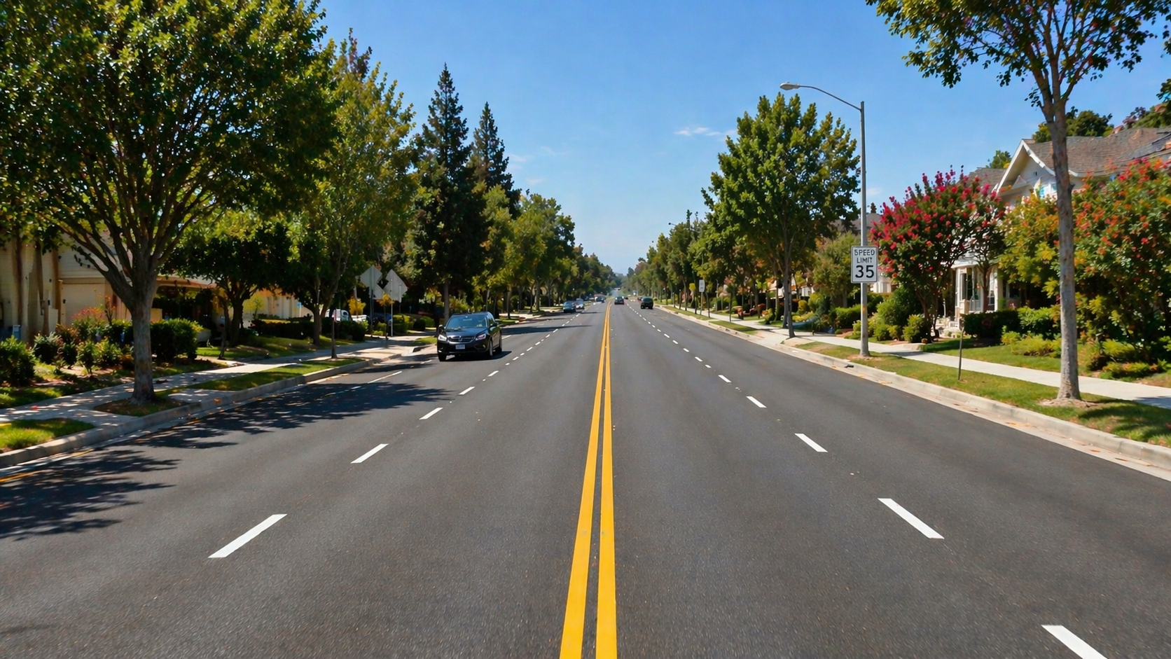 What do double solid yellow lines indicate?